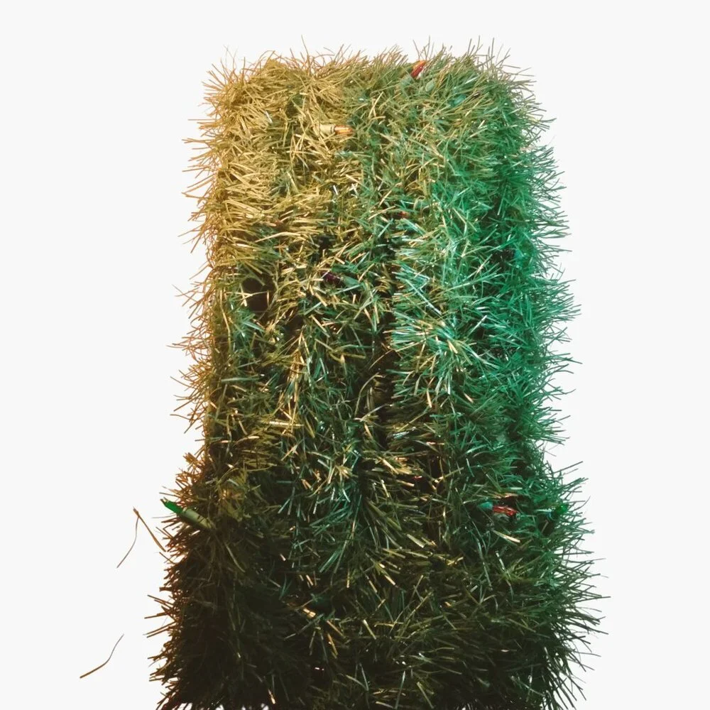 Artificial Pine Garland Pre Lit Green MultiColor Lights Christmas 34 Ft Long